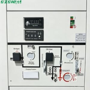 24kV GIS ring main unit front operation control panel compatible with Siemens 8DJH medium voltage switchgear