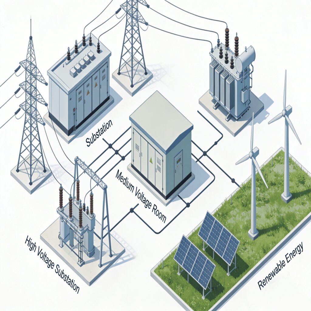 scene diagram of high voltage circuit breaker (1)