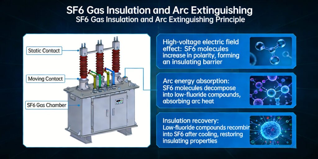 sf6 gas insulation and arc extinguishing principle
