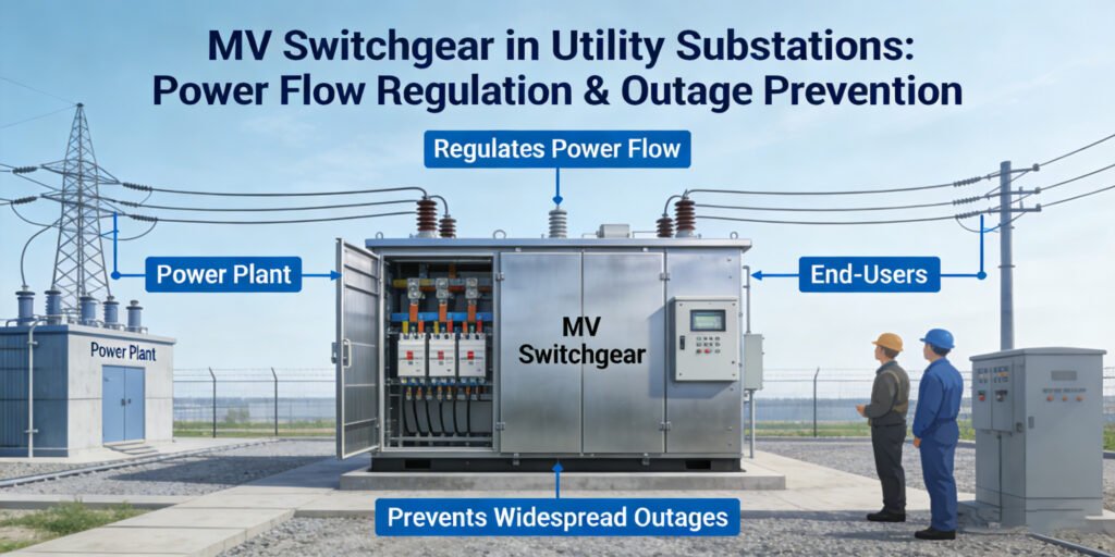 mv switchgear in utility substations