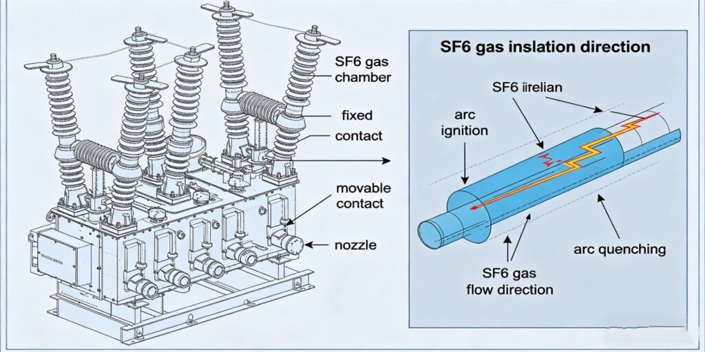sf6 gas working principle in gis switchgear