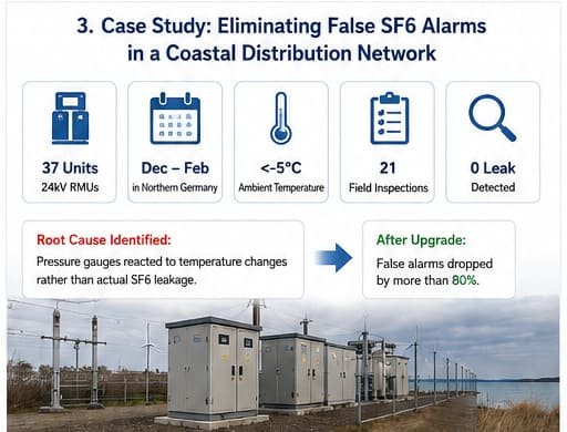 Typical applications of SF6 density relays in GISswitchgear RMUs and SF6 circuit breakers