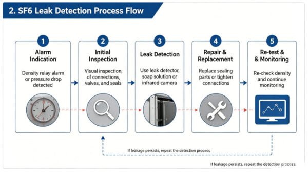 Sf6 Process SF6 Gas Leakage in Switchgear: Causes,Detection &Maintenance