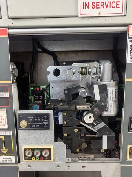 Electric operating mechanism inner structure inside medium voltage RMU switchgear for Schneider SM6 replacement and troubleshooting