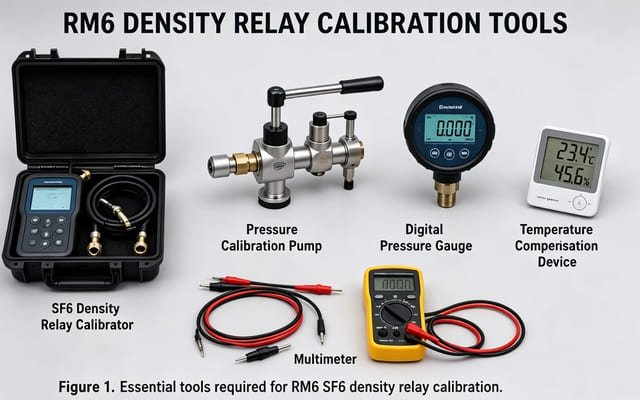 rm6 sf6 density relay calibration tools