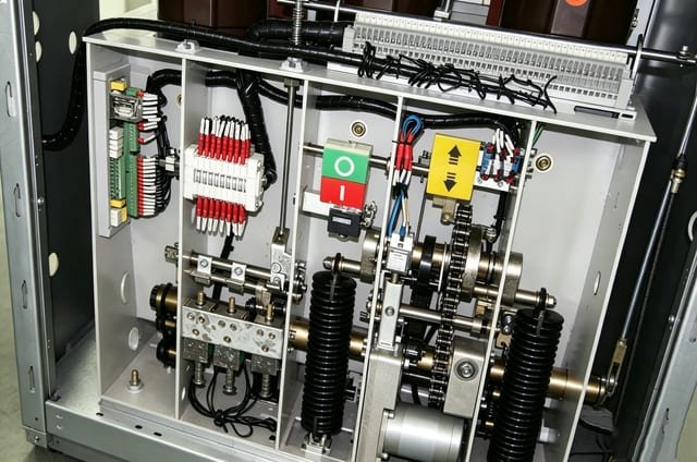 RM6 Operating Mechanism Inspection internal structure view for RM6 Switchgear Maintenance and preventive daily inspection