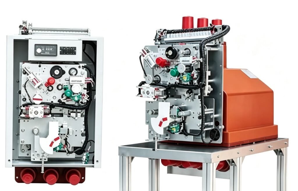 Medium voltage load break switch operating mechanism unit for RMU cabinet