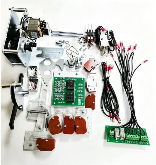 Disassembled RMU operating mechanism spare parts, motor, circuit board, contact components for repair