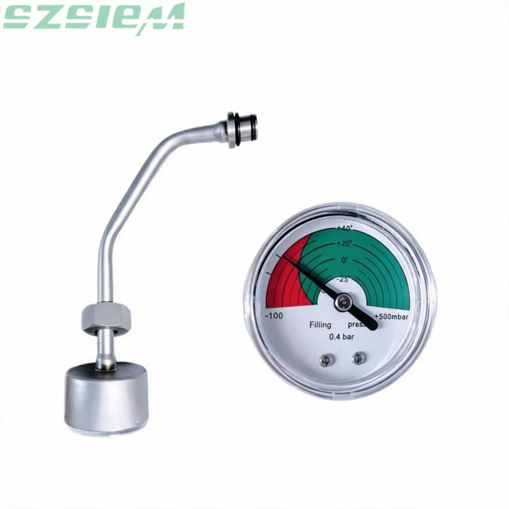 Straight shaft SF6 density gauge for RMU gas compartment spare part replacement