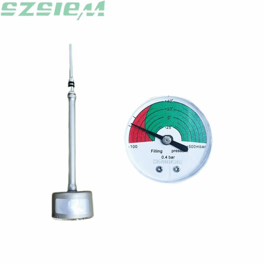 Straight shaft SF6 density gauge for RMU gas compartment spare part replacement